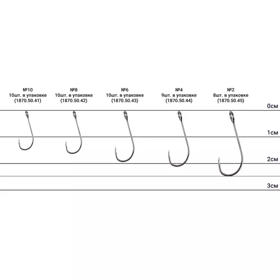 Гачок Select MJ-59 Micro Jig Special #10 (10 шт / уп), Номер гачка, №: 10, фото , изображение 3